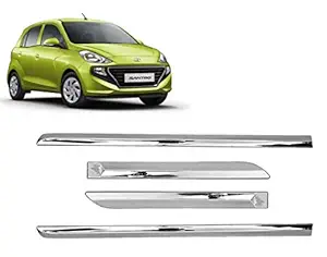 Empica Full Chrome Set of 4pcs Side Beading Side Cladding Compatible for Hyundai Santro