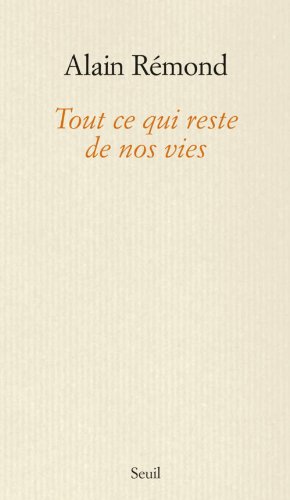 couverture de : Tout ce qui reste de nos vies