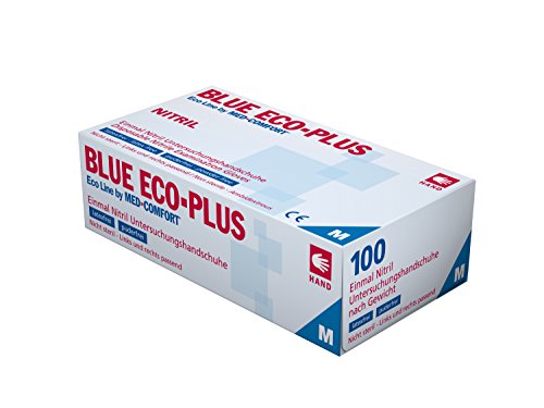 Preisvergleich Produktbild BLUE BASIC PLUS Nitril-Einweghandschuhe Größe XXL - 2XL