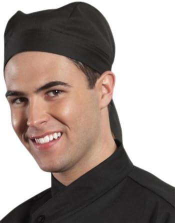 Uncommon Threads 0155C Adult's Scull Cap Black by JRC Ritz Foodservice