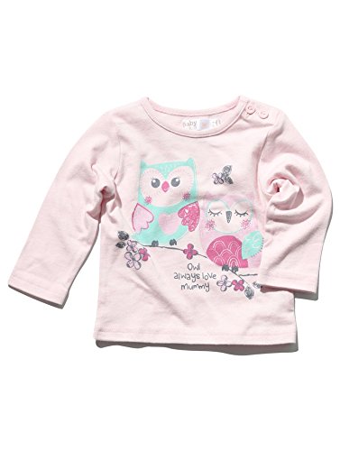 M&Co Baby Girl Owl Print Cotton Long Sleeve T-Shirt Cream 2/3 Yr