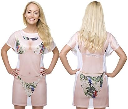Beach Cover Up - Perfect Cover Up for Beach or Poolside Fun - Parrot Bikini - Fit Size 8 - 14 UK