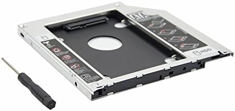 OSGEAR 2nd 9.5mm Caddy SATA HDD SSD BOX Replacement for Apple Laptop Unibody A1278 A1286 A1297 MacBook Pro 13" 15" 17" 2008 2009 2010 2011 2012 to BD DVD CD RW Blu Ray ROM ODD Bay Tray Adapter