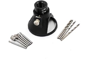 F SEASON Dremel - Kit de corte de placa de madera rotatry Multi HSS para taladrar fresa, accesorio preciso y giratorio para cortar y colocar
