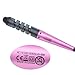 CkeyiN® 360 Degree Rotation Cord Hair Rollers Curling Iron Wand Electric Ceramic Hair Curler Spiral Styling Tools (Pink)