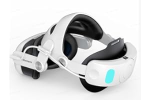 TRANSNOVO Head Strap Compatible with Meta Quest 3, 6000mAh Battery VR Accessories for Oculus Quest 3, One-Button Retractable Adjustment, Enhanced Comfort and Face Pressure-Free