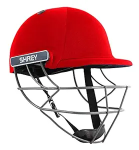Shrey Performance Steel Cricket Helmet with Mesh Bag,4 Round Velcro Sets