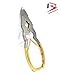 Ingrown ToeNail Clipper Cutter - Professional & Home Use - Tools - Cantilever Germany Product - Podiatry Instrument - Toe Nail Nippers Cutters Clippers + Stylish Safety Pouch, Gold plated,Metal Clipper