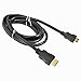Price comparison product image SPARES2GO 2 Metres Mini HDMI to Standard HDMI Cable Adapter for Panasonic Digital Cameras
