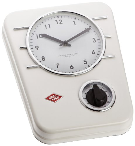 Wesco 322 401-01 Küchenuhr Classic Line weiss