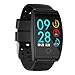 Produktbild Wasserdichte Fitness-Tracker Watch, Fitness Activity Tracker Color Screen mit Herzfrequenz-Monitor, Gesundheits-Monitoring, für Männer Frauen Kids,Black