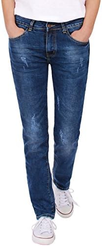 Fraternel Women's Jeans Trousers Straight Cut Normal Rise