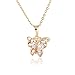 Produktbild WANYAO 1 STÜCK Mode Kreative Design Frauen Schöne Schmetterling-förmigen Kristall Pendent Halskette (zwei farben) (gold)