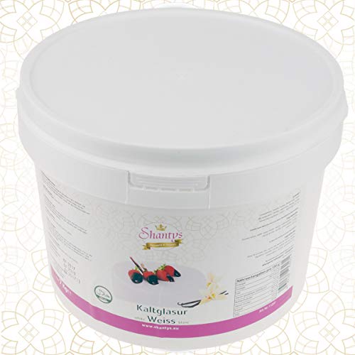 Preisvergleich Produktbild Kaltglasur Weiss - 7 Kg - Shantys