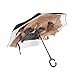 Produktbild XiangHeFu Double Layer seitenverkehrt Rückseite Regenschirme Lovely Boxer Hund faltbar Winddicht UV-Schutz Big gerade für Auto mit C-förmigem Henkel