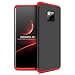 Produktbild Handyhülle Kompatibel mit Huawei Mate 20 Pro,360 Grad Schutzhülle PC Gehäuse und Folie Stoßdämpfung Handy Hülle Kratzfeste Full-Cover Case 3 in 1 Schutztasche und Displayschutz-Rot Schwarz (MEHRWEG)