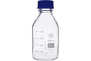 This-Trading Bouteille de laboratoire en verre borosilicate Boro 3.3 équivalent Duran Pyrex 500 ml