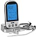 Produktbild Wireless Barbecue Grill Thermometer ,WULUIA Thermometer mit großem LCD-Display,Zwei Edelstahlsonde, Digital Zeitmesser Grillthermometer,Bratenthermometer,Ofenthermometer mit Timer für BBQ Kochen, Grill, Ofen, Fleisch, Indoor / Outdoor-Grill