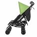 Obaby Apollo Black/Grey Twin Stroller and Black Footmuffs (Lime)