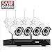 Produktbild 4CH HD NVR Wireless-Überwachungskamerasystem mit 4X 5MP CCTV-IP-Kameras, Nachtsicht, Bewegungserkennung, 1x 1 TB Überwachungs-HDD