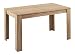 Produktbild HOMEXPERTS, Tisch NICK, Moderner Esstisch 140 cm mit ausziehbarer Tischplatte auf 180 cm, Auszugstisch Melamin Eiche Sonoma, Küchentisch in hellbraun, B 140 - 180, T 80 x, H 75 cm