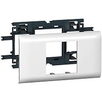 LEGRAND Doppelsteckdose Mosaic Surface Link 45° – Vorverdrahtet Mit Erde, Aufputz-Montage, Weiß