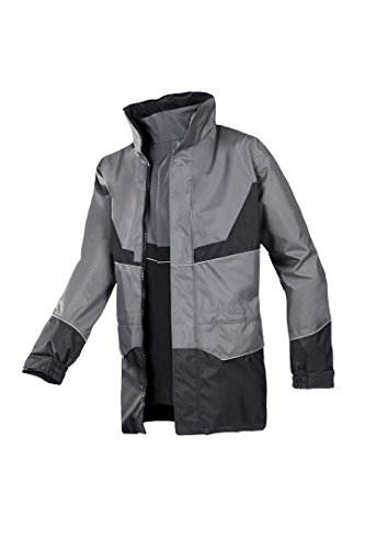 SIOEN 488AA2EU1882M Burma Rain jacket with detachable Soft Shell, Medium, Grey/Black