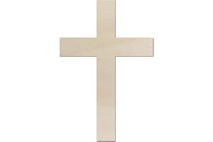 Kleenes Traumhandel Schönes Kreuz aus Holz – Kirche Ostern - Ideal als Deko - bis 60cm - für Wand & Tür (60 cm)