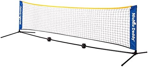 Niuniu Daddy Mini Quickstart Tennis Training Set for Juniors, Portable Tennis Net 20ft wide