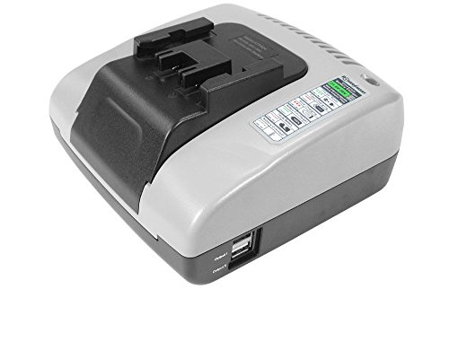 2in1 Angebot im Set: Akku Schnellladegerät mit 2x USB Anschluss + Hochleistungs Li-Ion 36V 4000mAh Akku für Hilti B36 B36V TE6A TE7A - 2
