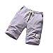 Produktbild JKLEUTRW Herren Shorts Männer Simple Performance Kompression Strandhosen Sport Fitness Laufen Freizeithosen Sportshorts Training Compression Core Stretch Chino Shorts