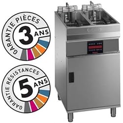 Friteuse électrique sur coffre - 2x 9-10 litres - Valentine - EVOC2525T -