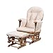 Kub Haywood Reclining Nursing Glider and Footstool (Dark)