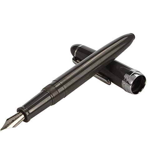 WalshK Mode Jinhao 992 Spirale Transparent Buntes Büro Fine Nib Füllfederhalter NEU für Office Students School (Grau)