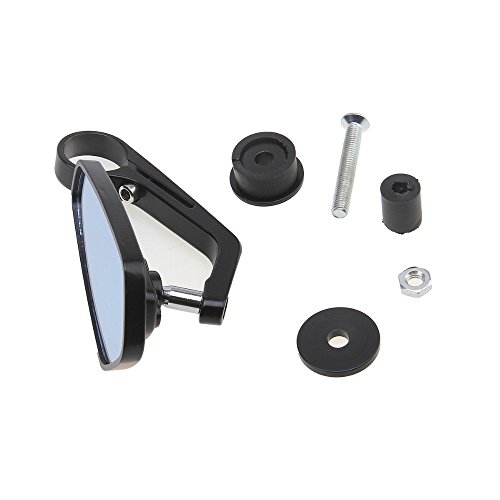 1 Paar Motorrad LenkerendeSpiegel Rückspiegel Seitenspiegel 7/8 22MM Universal Schwarz Drehbare Aluminium Scooter Rückspiegel - 3