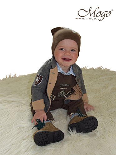 BLH Babylederhose LANG und KURZ (aus Baumwolle, in Lederhosenoptik) von Mogo.cc - 3