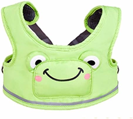PePeng Child Safety Walking Harness for 6-48 Months Baby, Cute Green Frog Kids Resin Assistant Strap to Help Learn How to Walk