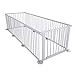 Baby Vivo large 8 side wooden baby playpen with door new grey - not foldable