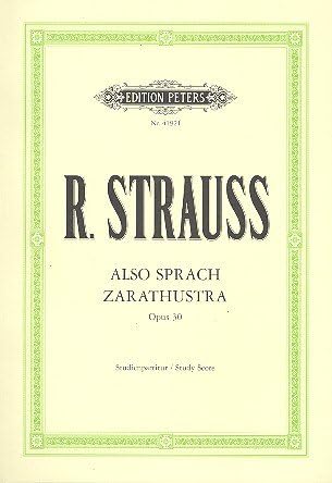 EDITION PETERS STRAUSS RICHARD - ALSO SPRACH ZARATHUSTRA OP.30 - STUDY SCORES Classical sheets Orchestra