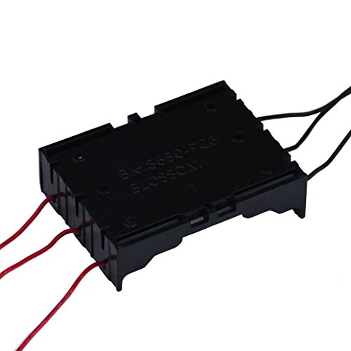 Portapilas Malloom Portacajas para 18650 con cables de pl stico de almacenamiento de bater as caso 3 slots Portapilas Malloom Portacajas para 18650 con cables de pl stico de almacenamiento de bater as caso 3 slots