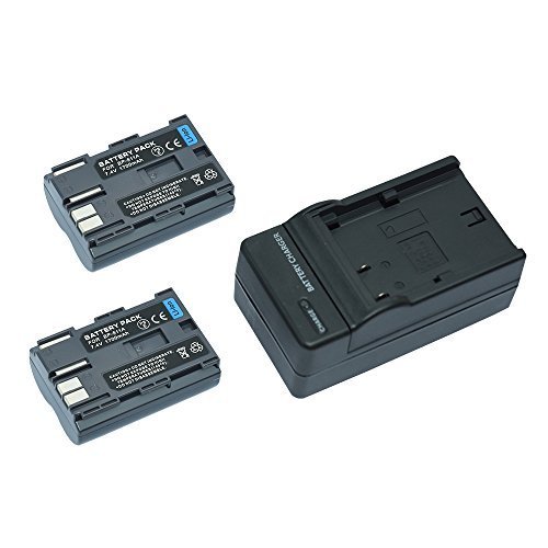 Mondpalast    2X 1700mAh 7 4V Remplacement Batterie BP511 BP-511 BP-511A BP-512 BP-514 BP-508 BP-522 BP-535  chargeur pour Canon EOS 10D 20D 20Da 300D 30D 5D 30D 60D 40D PowerShot G1 G2 G3 G5 G6 Pro1 Pro90 Pro90 IS