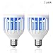 Produktbild TOOGOO 2 Stuecke 220 V 2 In 1 Licht Zapper LED Gluehbirne Moskito Fliegen Insekt Killer Lampe Lampe