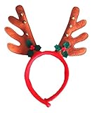 La vogue 3pcs Haarband Rentier Haarreifen Weihnachts Haarschmuck Rot