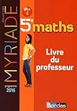 Image de Maths 5e Myriade : Livre du professeur