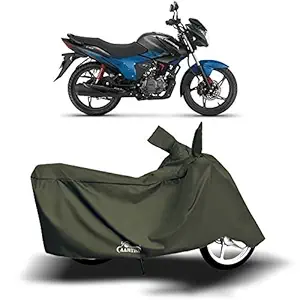 Black Hill Quality 100% Waterproof Two Wheeler Body Cover for Hero Glamour (Life Time Mehndi)