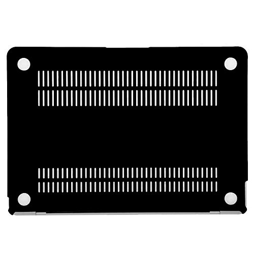 MOSISO Ultra Slim Plastik Hartschale Schutzhülle Hülle Snap Case für Neu MacBook Pro 12 Zoll mit Retina Display A1534, Jet Schwarz - 7