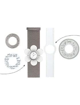 Deja vu Uhr / Set me76 / Uhr C102 / weiß, quarzgrau