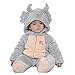 Amur Leopard Baby Toddler Animal Warm Body Suit Romper (Scorpio .L)