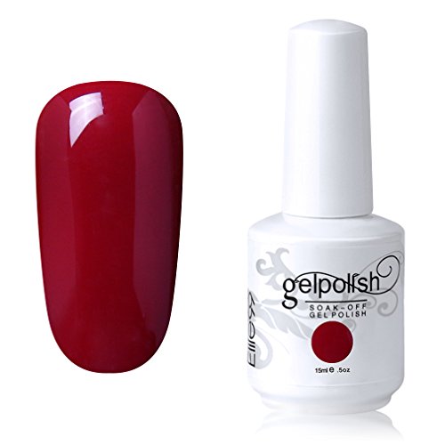 Elite99 Gelpolish Soak Off UV LED Gel Nail Polish Lacquer 15ml Medium Red (1552)