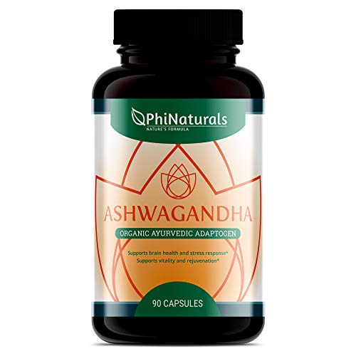 Ashwagandha Suplemento Herbal Orgánico 500mg 90 cápsulas